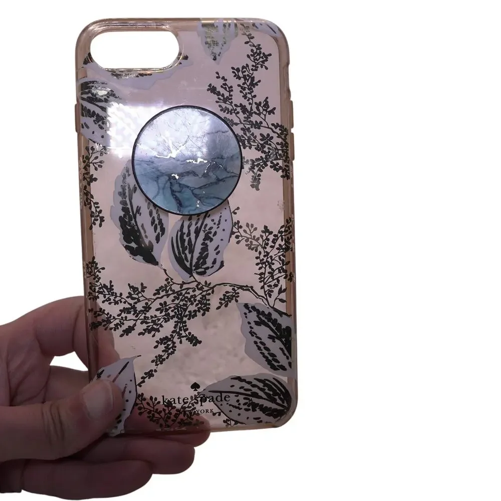 Kate Spade Transparent Floral Phone Case for iPhone 8 Plus/7 Plus Fairycore Boho